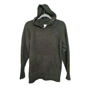 Aspen Wool Blend Green Hooded Sweater